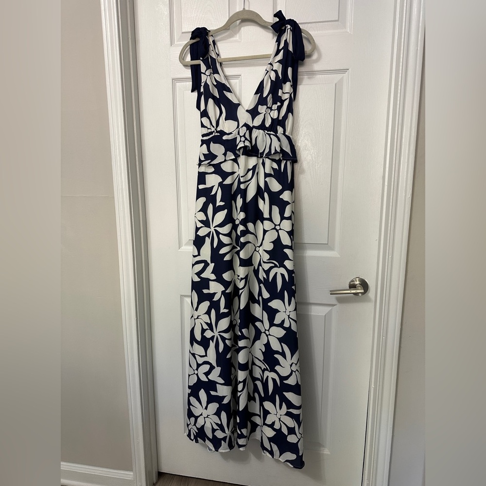 Flying Tomato White and Navy Dress
